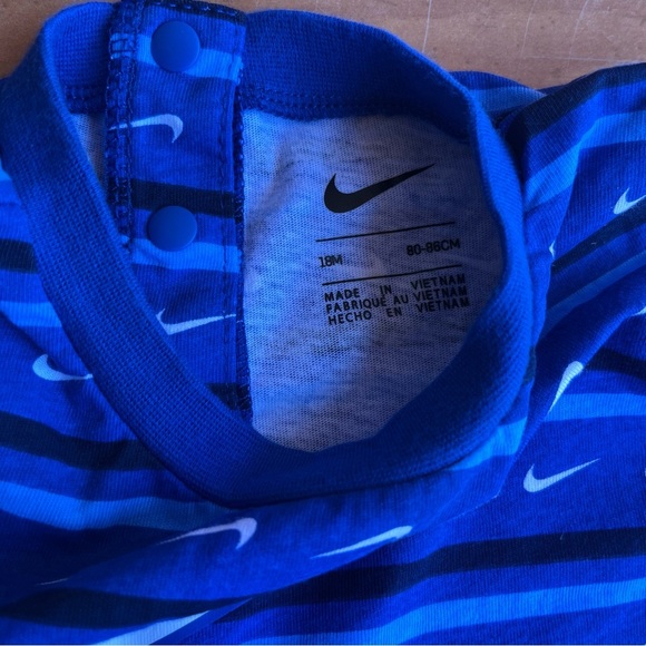 Nike Blue and White Baby Romper - Picture 4 of 6